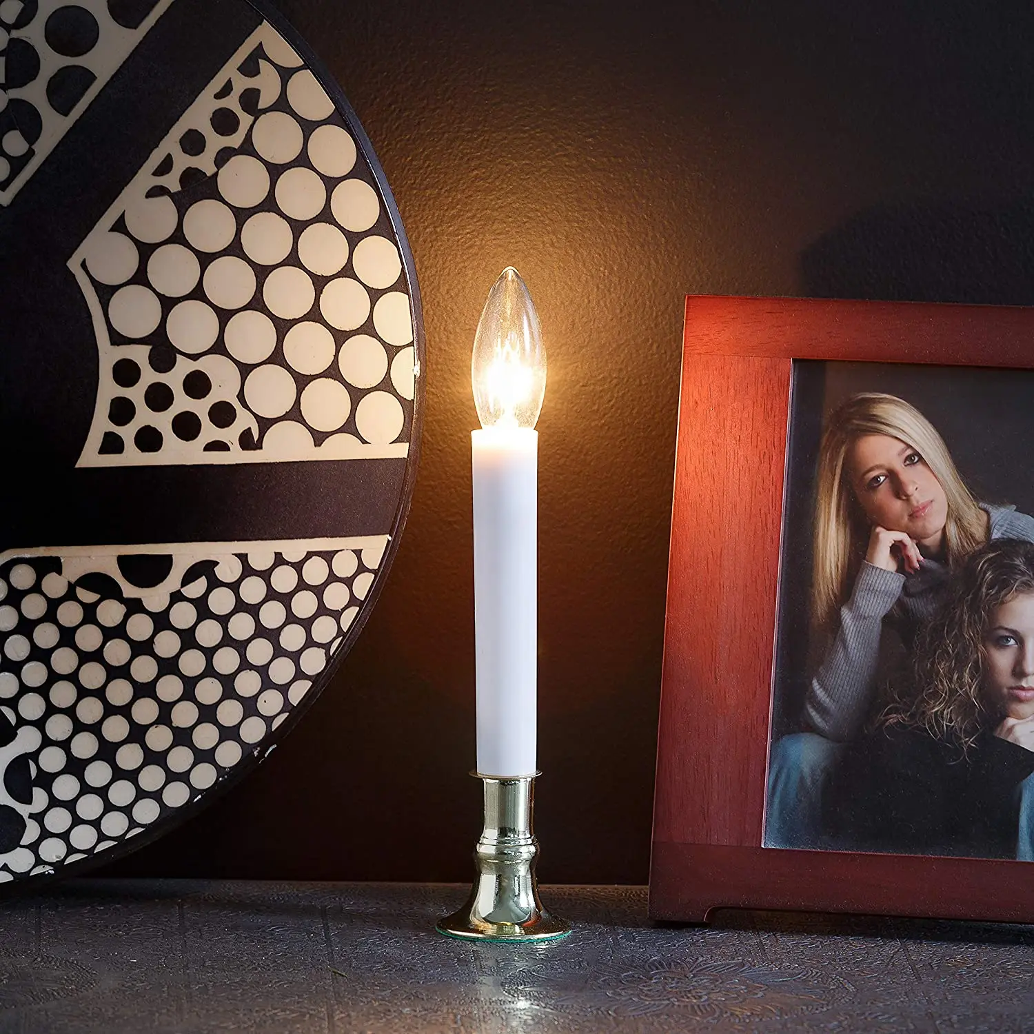 hot sell electric window lamp candle sensor switch C26 bulb candle light with suction clip window night light