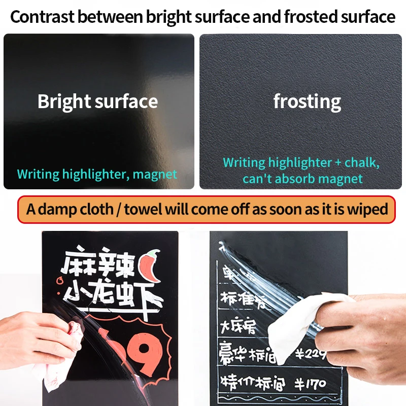 Custom Logo Double Sides Wooden Chalkboard Sign A Frame Restaurant Message Blackboard