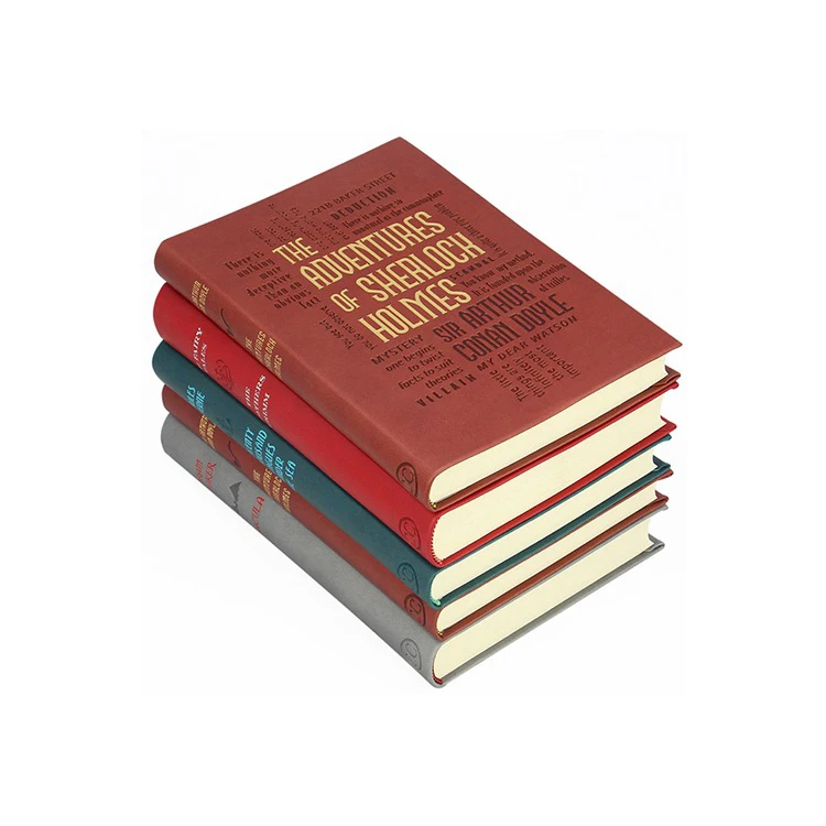 Reading books hardcover brochures picture books leather stamping lock line books printing custom