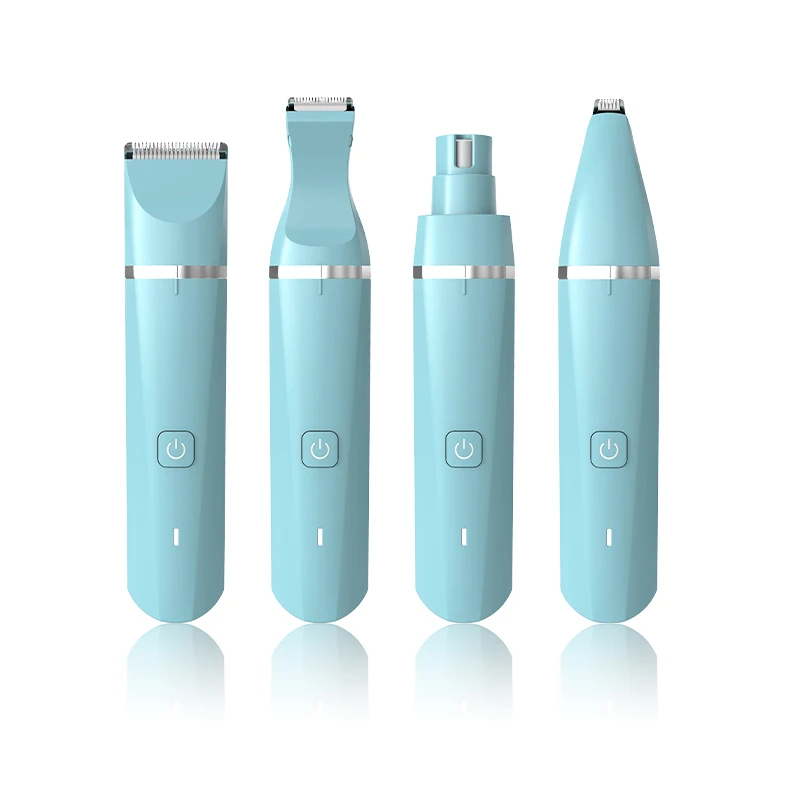 4 in 1 pet hair clipper set haircut grooming kit dog cat trimmer