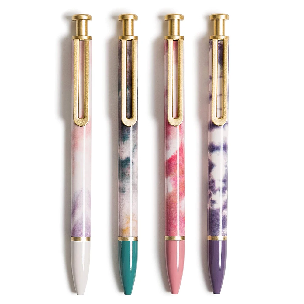 2022 Custom printing heat transfer ballpoint pen matte gold accessories novelty printed gift pen metal ballpen manufacturer