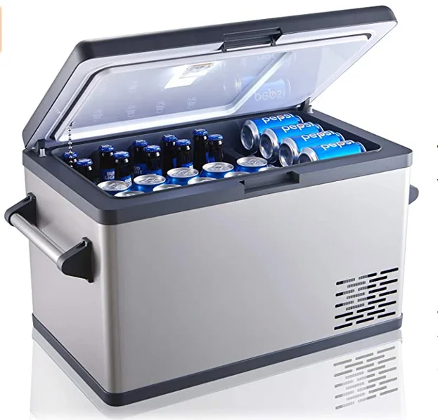 DC 12v Portable Camping Mini 35L Cooler Car Freezer Truck Refrigerator sticker