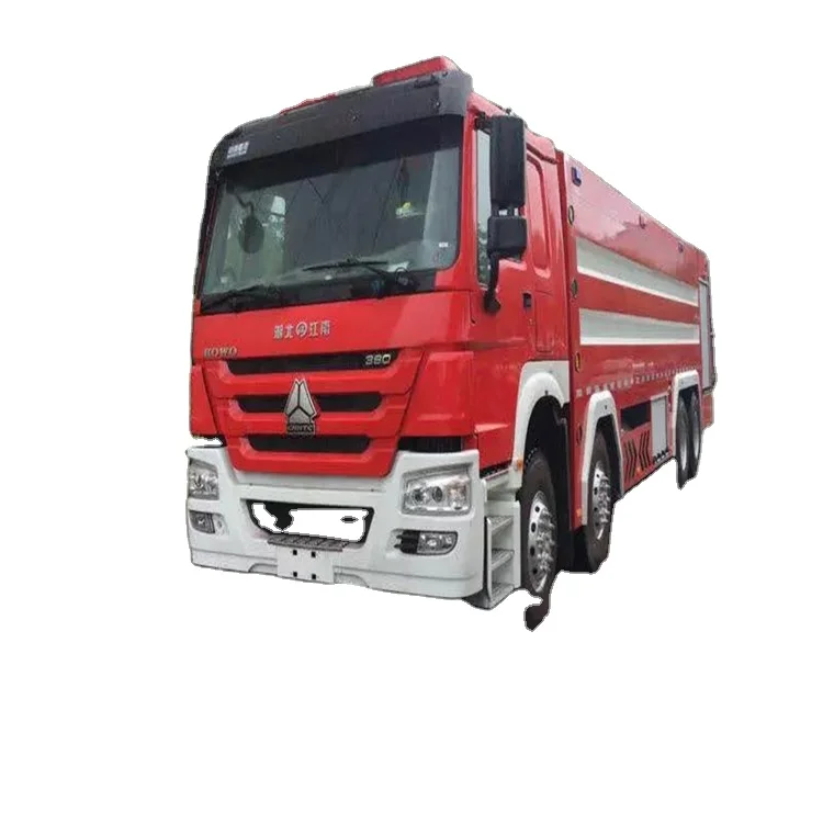 Sinotuck 340HP Chassis 15000L 8x8 Drive Fire Rescue Truck with Ladder New Manual Transmission Diesel Fuel