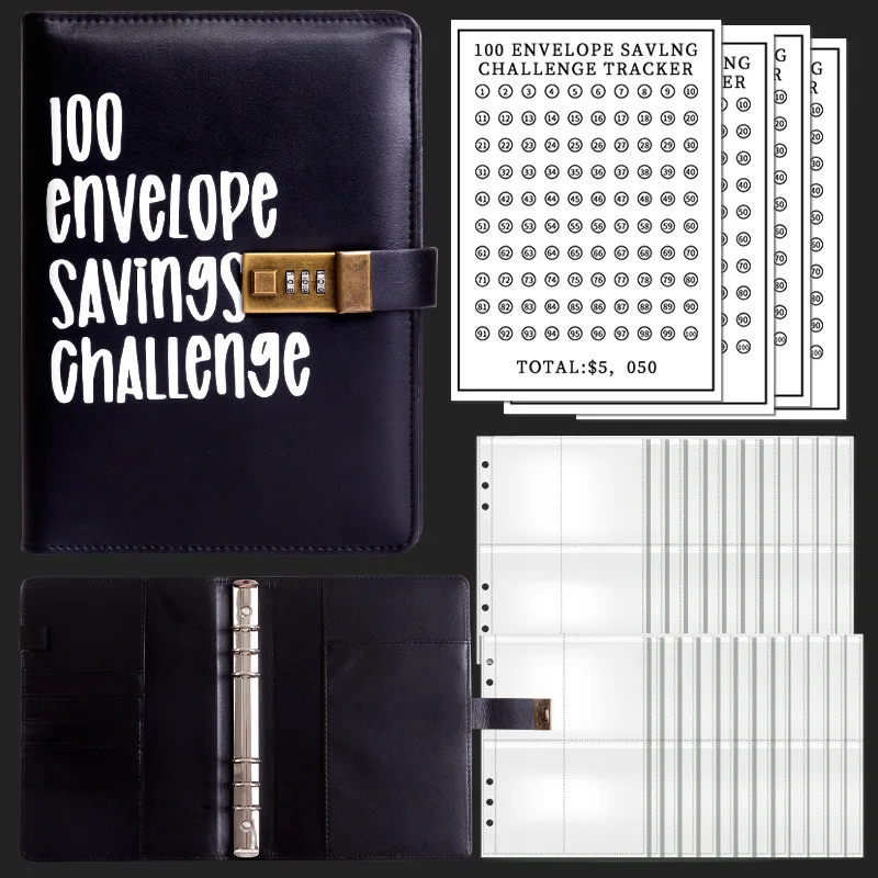 B-09010 100 days password lock deposit this loose-leaf Save money and keep a ledger
