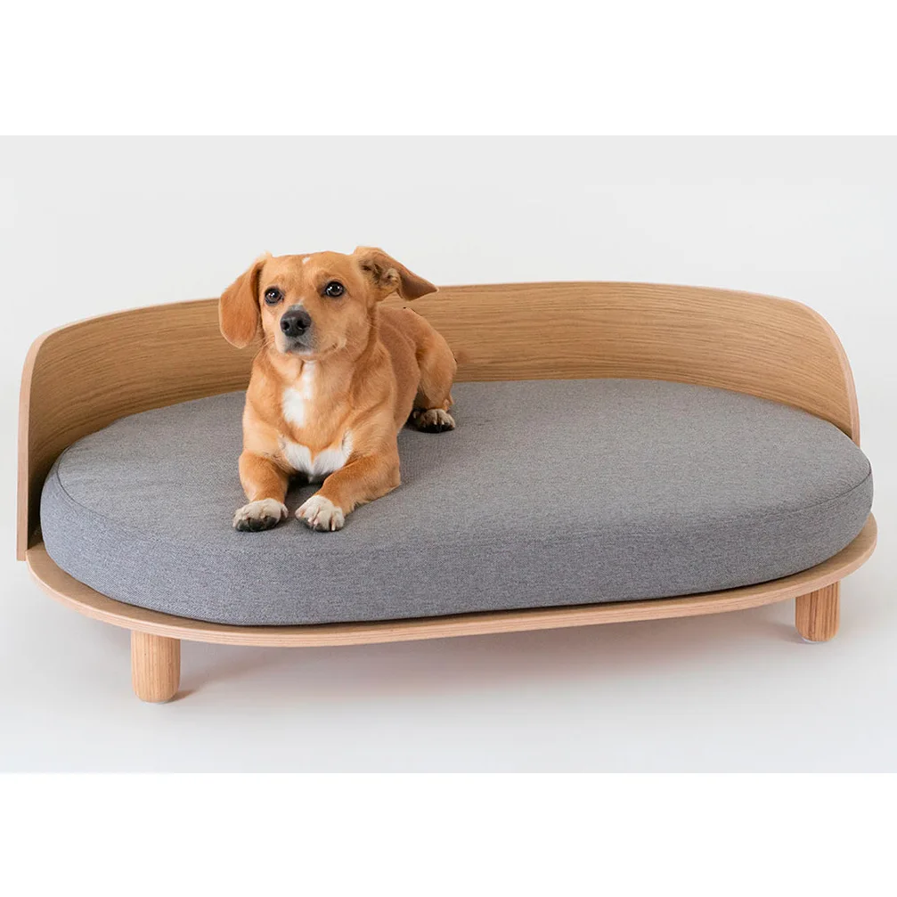 Dropshipping Wholesale Wooden Dog Bed Handmade Fashion Cotton Pet Nest Animal Colorful House