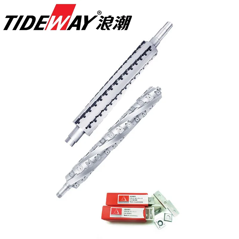 tideway CN2033 helical planing cutter head for double-side planer   tiling tools  rail guide cnc  cnc machine blade