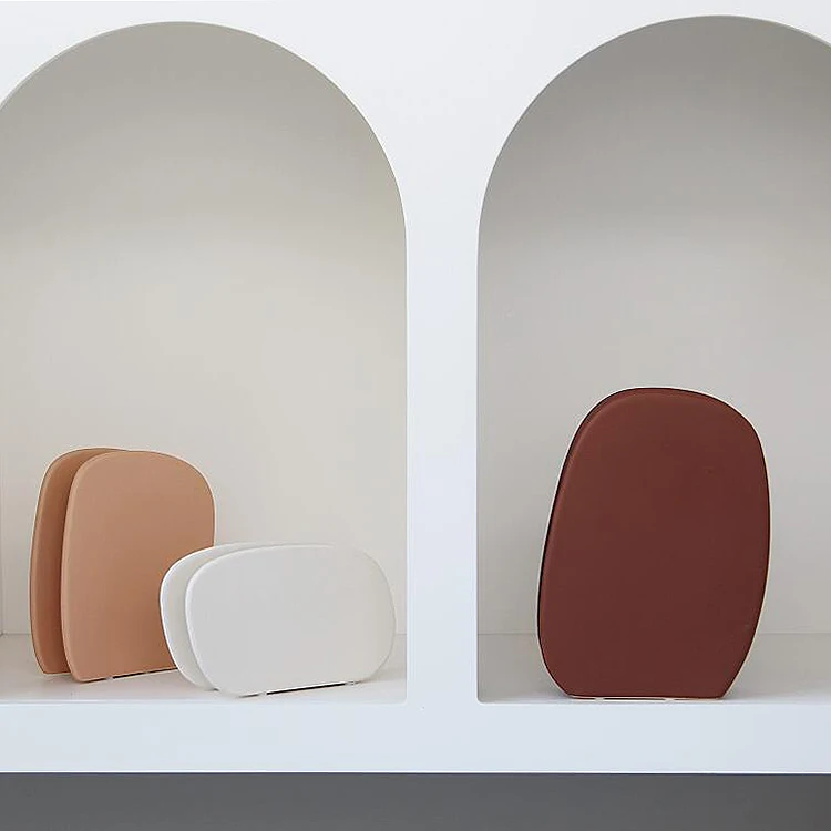 New Arrival Creative Modern Morandi Colorful Unique Shape Home Decoration Geometry Design Ceramic Porcelain Vases