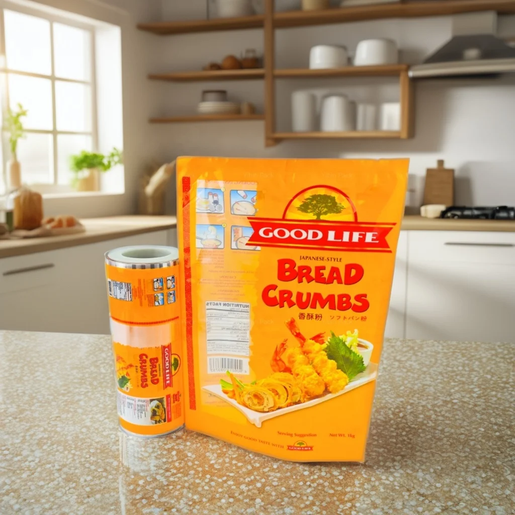 Прозрачный пластиковый упаковочный рулон для жареных закусок