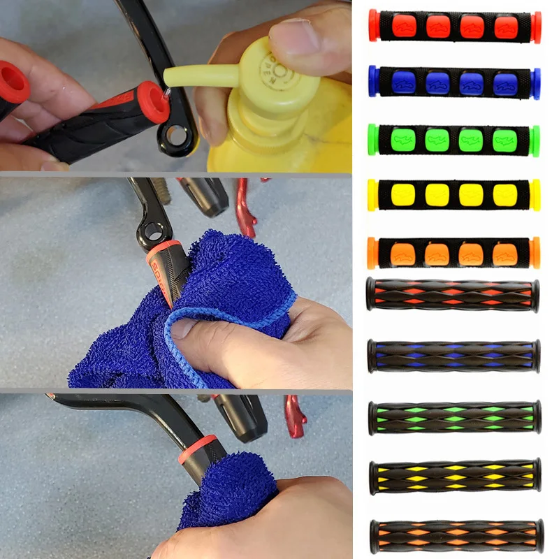 Motorcycle Accessories Universal Moto E-bike Scooter Handlebar Moto Horn Corner Handle Slip Rubber Sleeve Handle Brake Grips