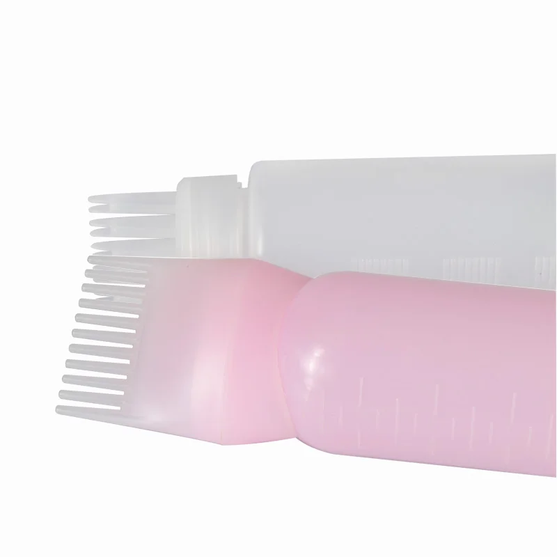 Beauty Salon 6oz 170ml Graduated Biodegradable Refillable Container Hair Dyeing Bottle For Hairdressing