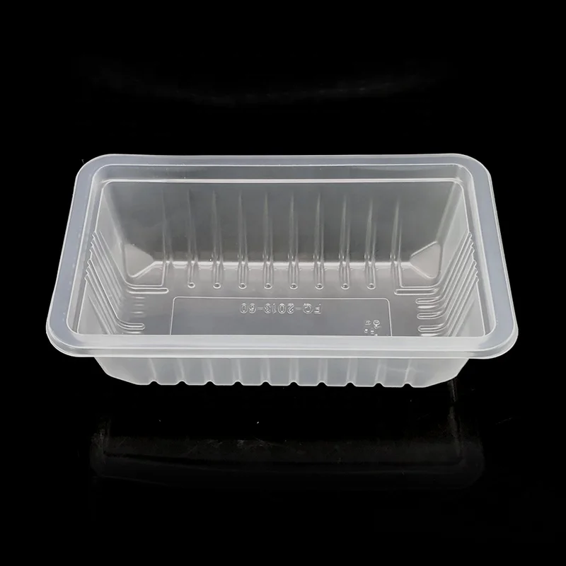 Food grade plastic container box PP tray fresh meat for frozen foods  tray