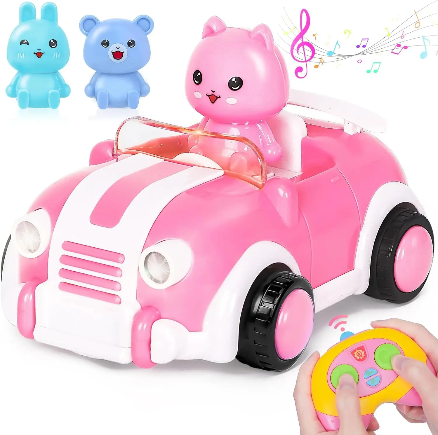 Автомобиль Dwi Dowellin с дистанционным управлением для девочек игрушечные машинки быстрый мой первый мини-Радиоуправляемый автомобиль детей со светом и музыкой