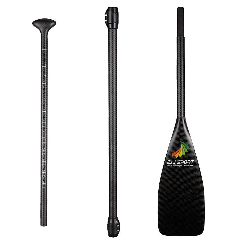 Black Full Carbon Fiber Blade Stand Up Sup Paddle Board