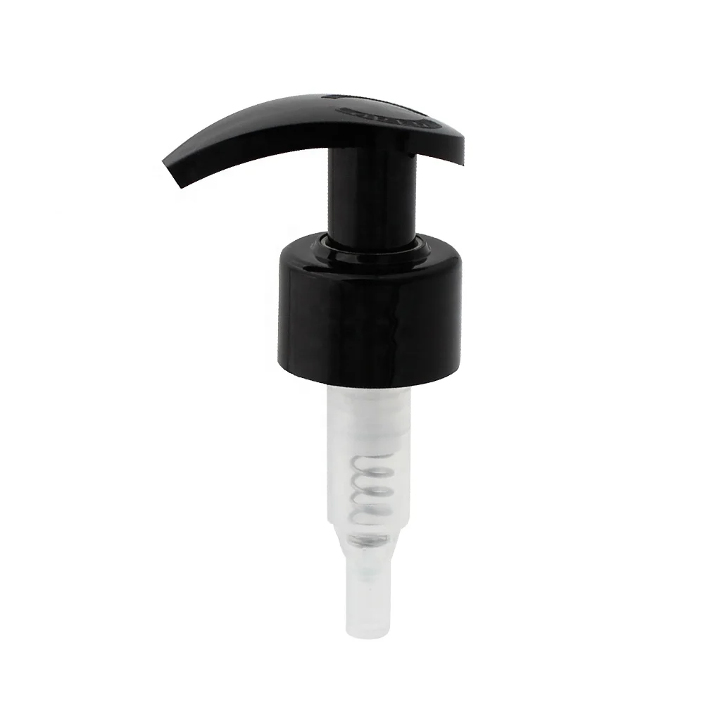 Hot Sale Black Plastic Hand Dispenser for Liquid Soap New Non-Spill Cosmetic Lotion Pump Bottle with Lids and Bottle Caps