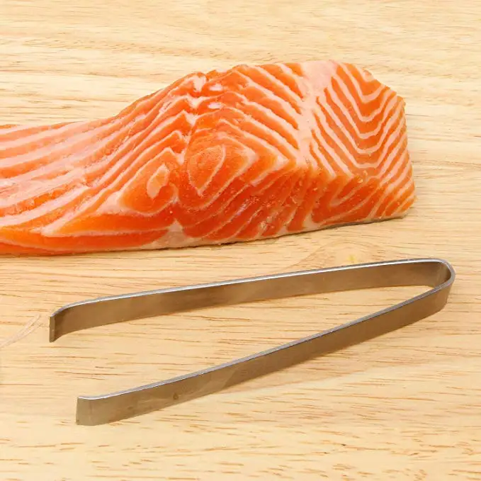 Fish Bone Tweezer Fishing Cleaning Knife Fish Hair Remover Pincer