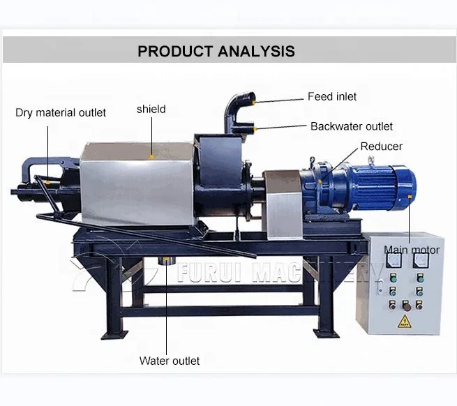 Hot sale cow dung separator/slurry solid liquid separator/automatic chicken manure cleaning machine