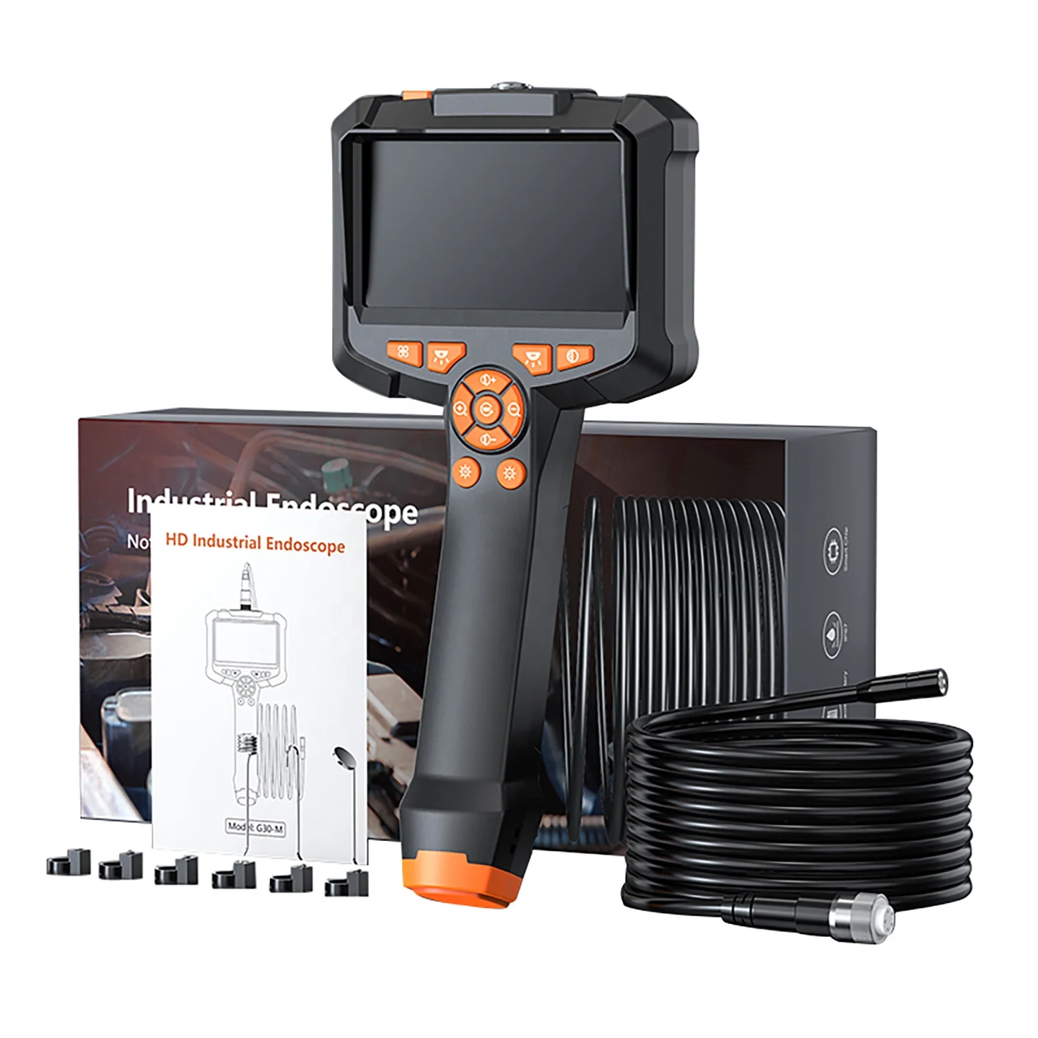 NEW Hard Cable 2.9cm Inspection Endoscope Camera Endoscopic Camera With Dual Camera