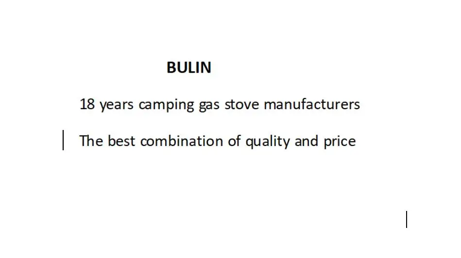 Bulin BL100-S03  Outdoor Solo Backpack Hiking 2 burners ring camp gas camping stove