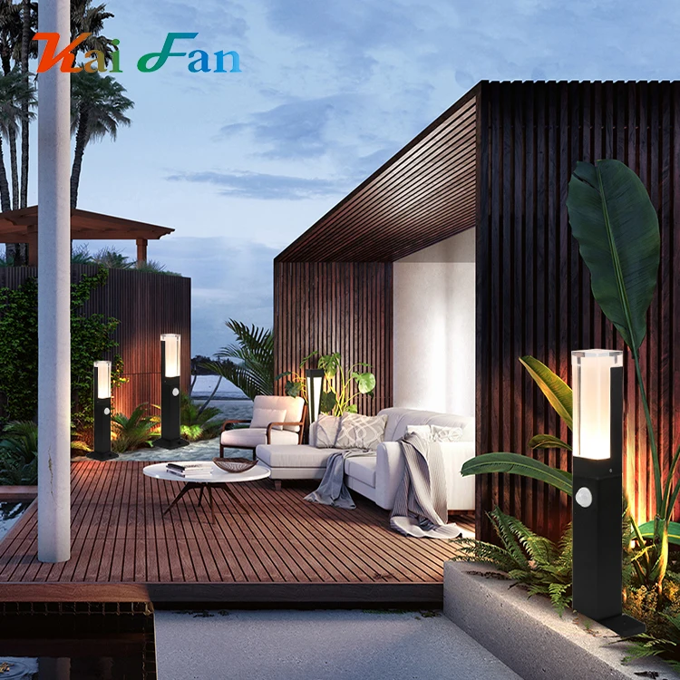 
China modern decorative lawn yard bollard waterproof IP65 220v outdoor led garden light 