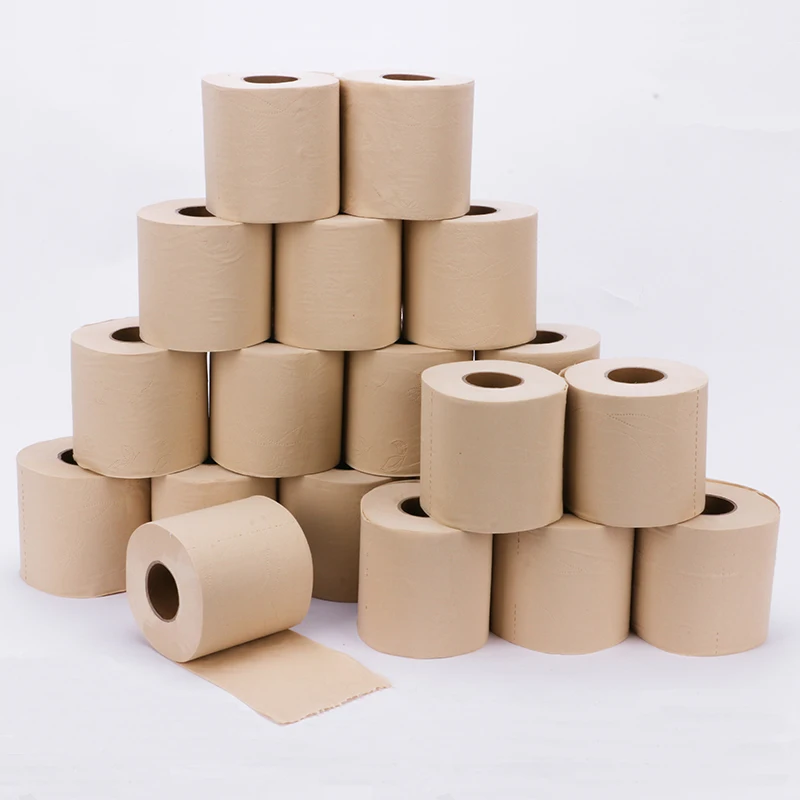 
Cheap 4 Ply 12Rolls Soft Bathroom Tissue Paper Rolls Bio Bamboo Toilet Paper 