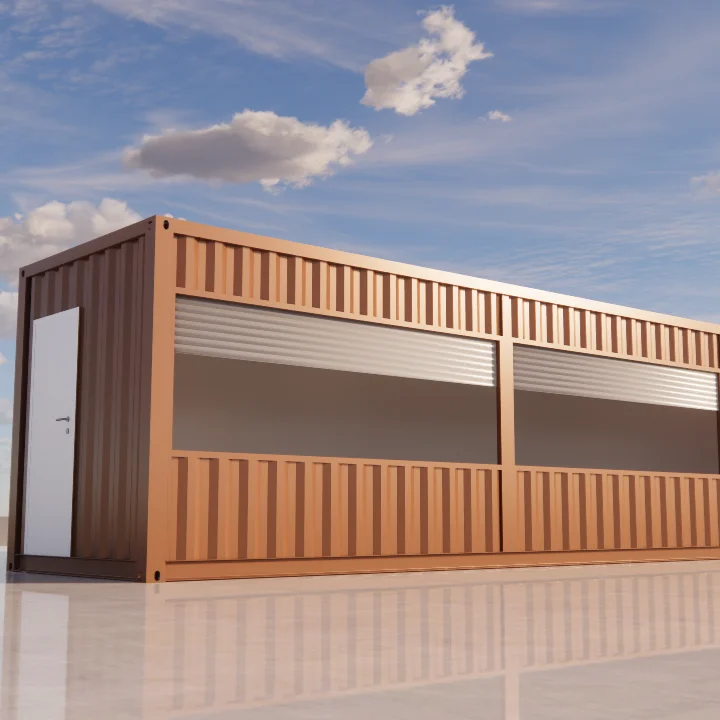 Luxury flat pack container villa in prefab house high class container restaurant durable prefabricated container office