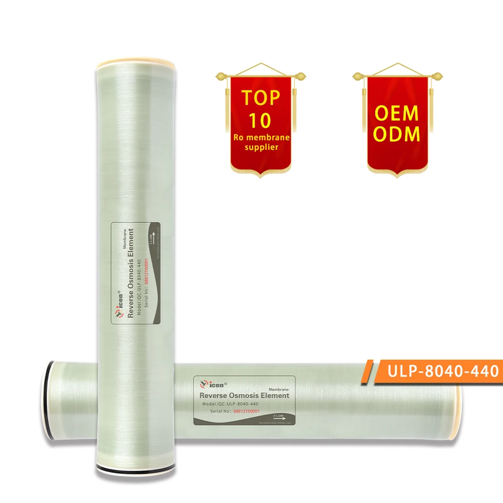 Qicen 8040 11000gpd High Desalination Rate Reverse Osmosis Membrane High Recovery Ro Membrane For Ro Water System