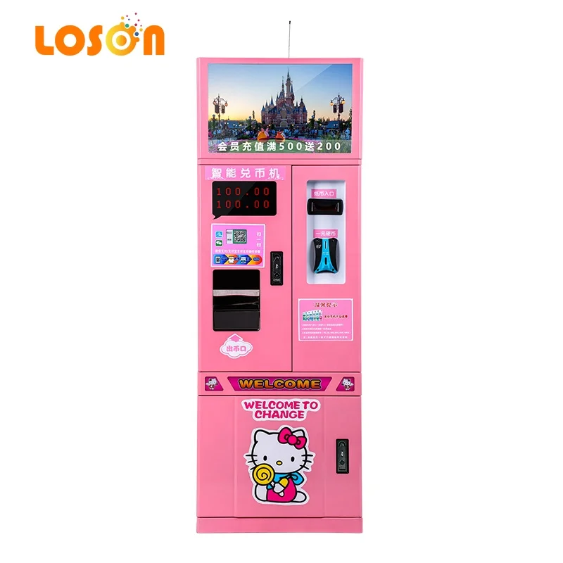Advertising Bills to Coin Token Paper Note Exchange Coin Machine for Game Center