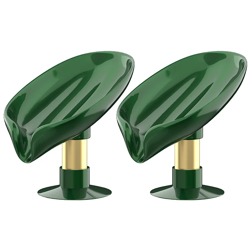 OEM Best Special Leaf Shape Liquid Sponge Bath Soap Case Holder Travel For Bathroom Toilets Self Draining Shower Cab Soap Holder