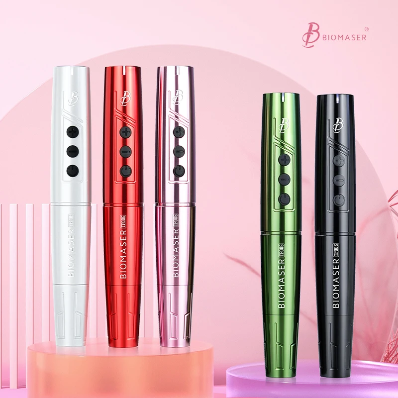 Biomaser TP006 Rechargeable Wireless Dermografo Microblading Machine Permanent Makeup Micropigmentation Machine