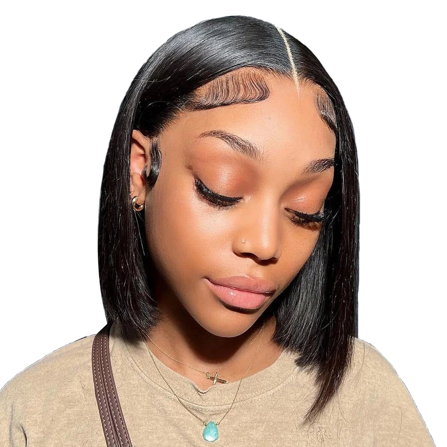 Bob HD Full Lace Original Hair Wig Unprocessed 13x4 Swiss Lace Front Bob Wig 100% Brazilian virgin human hair Bob Wigs