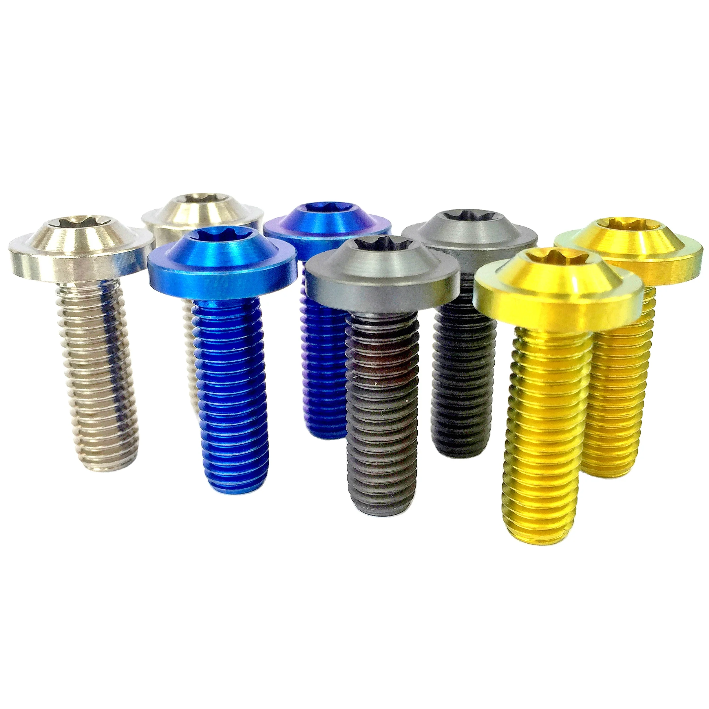 HYX diameter 16mm M6*20 Titanium Bolts Torx Head Titanium Screw Grade5 For Motorcycle Brake Disc