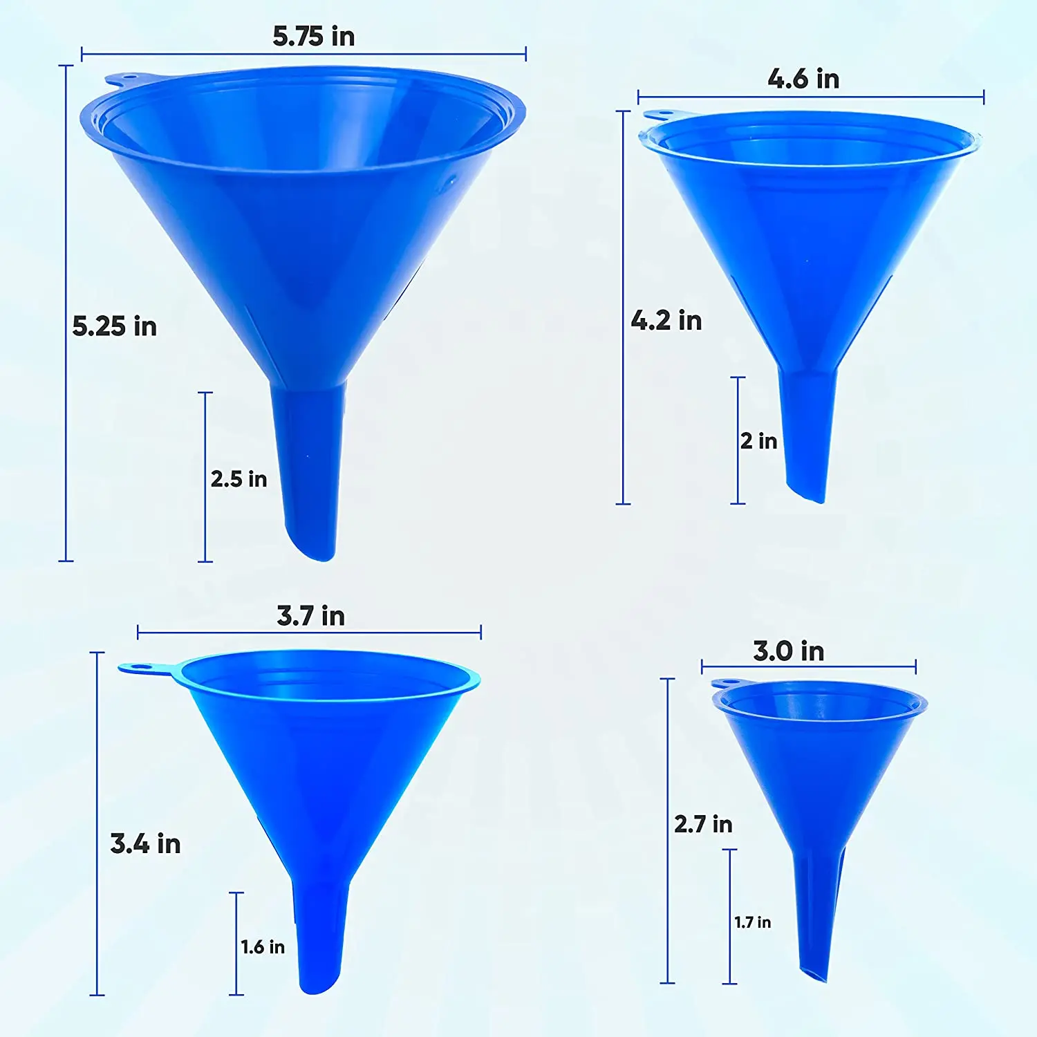 Promotional Top Quality cheap Plastic Funnel small Plastic Funnel