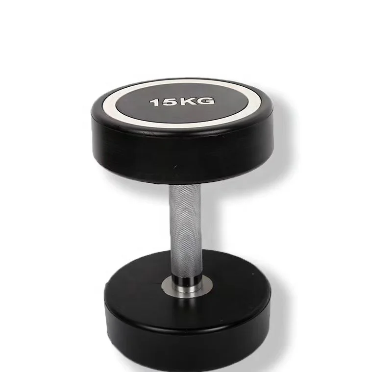 Gym Fitness Training 50 kg Fixed Cast Iron Round Head Dumbbells