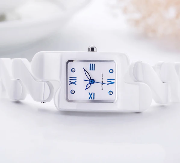 Custom Logo Ceramic  Women Watches Quartz Wholesale New Design Luxury Ladies Watch