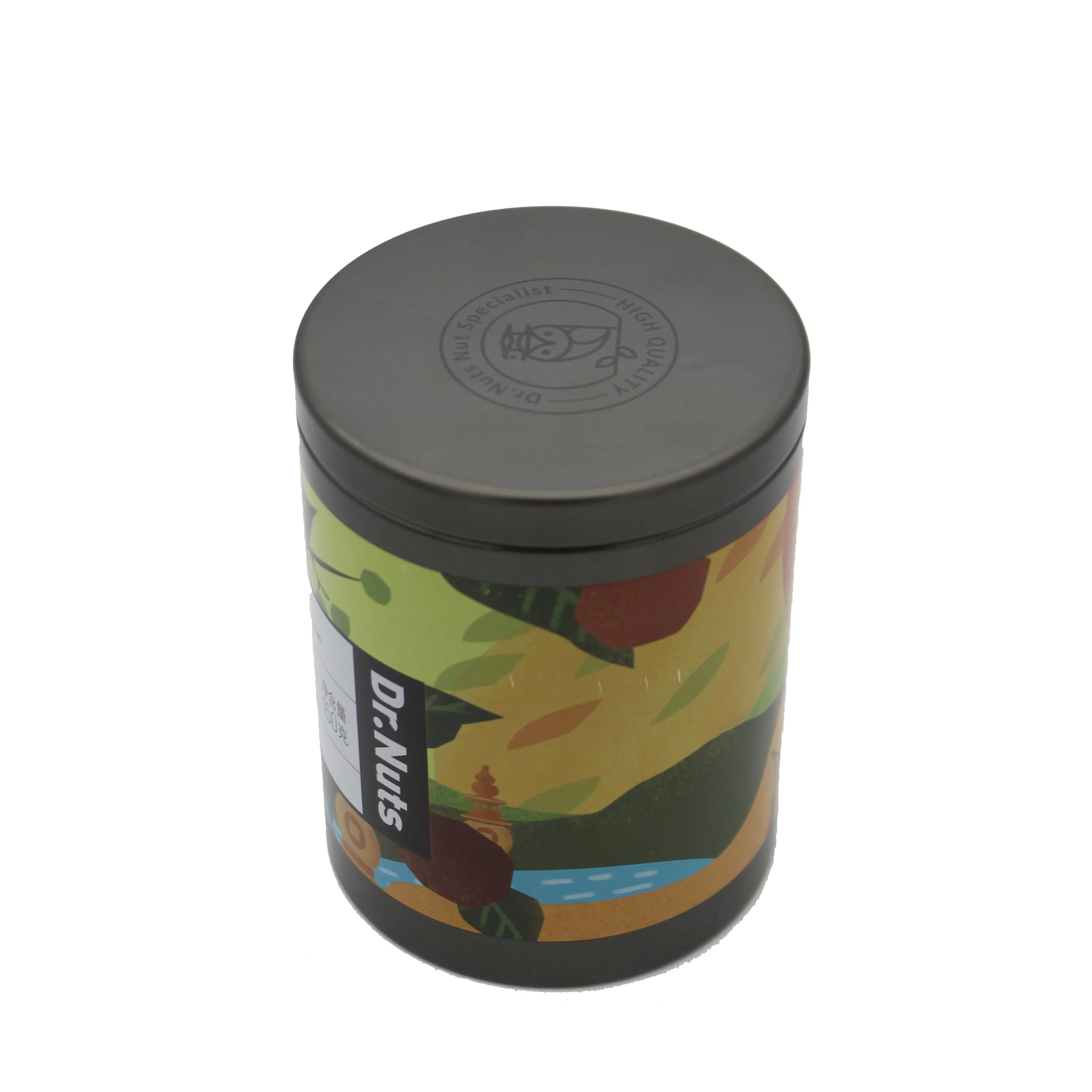 Direct Sales and Customized Round Cookie Tin Can Candy for Nuts