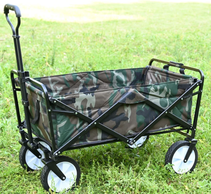 Портативный корзина Открытый Кемпинг складной 5 дюймов колеса Бытовая тележка легкие пляжные Универсал