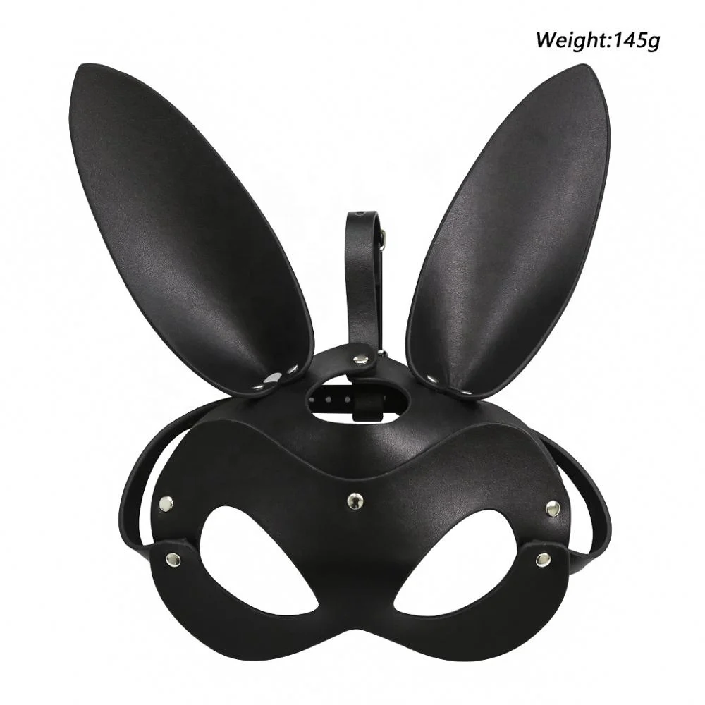 Cat Rabbit Mickey Mouse Cosplay Headgear BDSM headmask Hood Fetish Head Bondage Slave Restraint Sexy Costume Toys