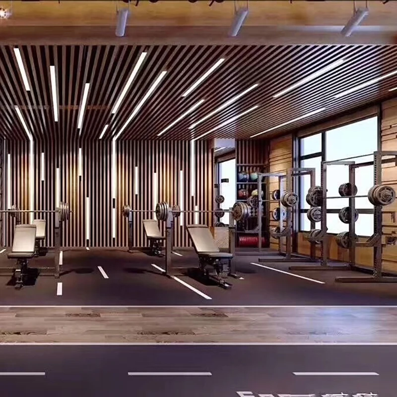 
3mm thick Wood Look Reflective Custom Printed gym yoga Vinyl Pvc Flooring roll 