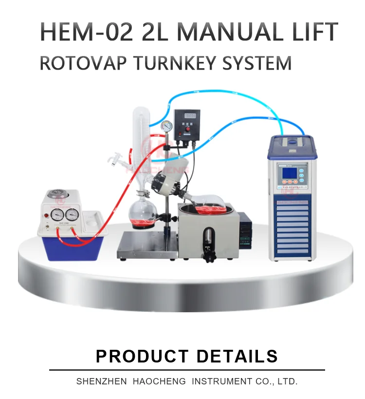 CE Approval 1L 2L  Laboratory Rotary Vacuum Evaporator