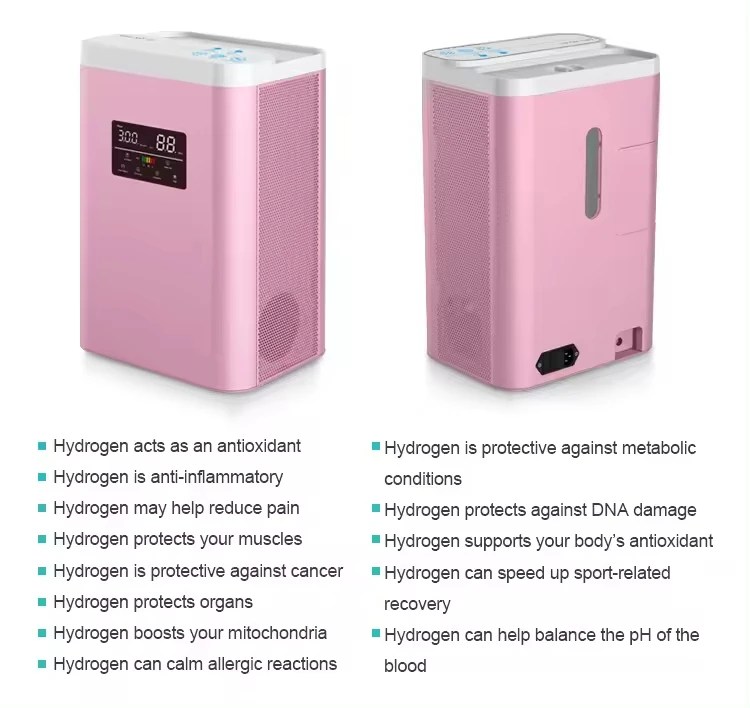 Factory Hydrogen Making Machine Healthcare Product Oxyhydrogen Portable Molecular Hydrogen Gas Inhalation Machine