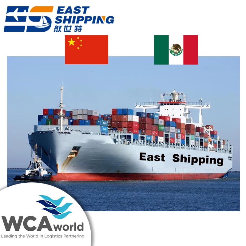 East Shipping Agent Freight Forwarder To Mexico Logistics Services China To Mexico shipping container 40ft FCL Ocean Shipping