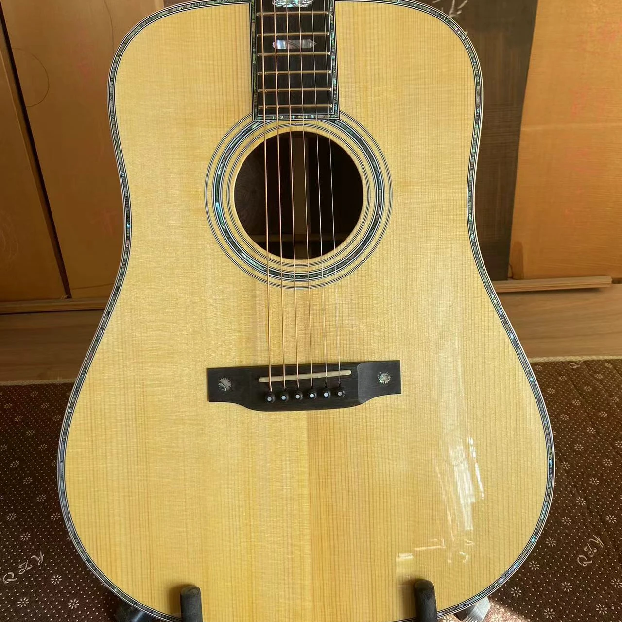 JD-950 Custom High quality handmade all solid guitars Adirondack spruce (15 years) coco polo acoustic guitar