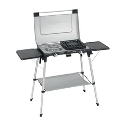 2 Burner Camping Stove Outdoor Barbecue Gas Stove Double Burner Portable Foldable Camping Gas Stove