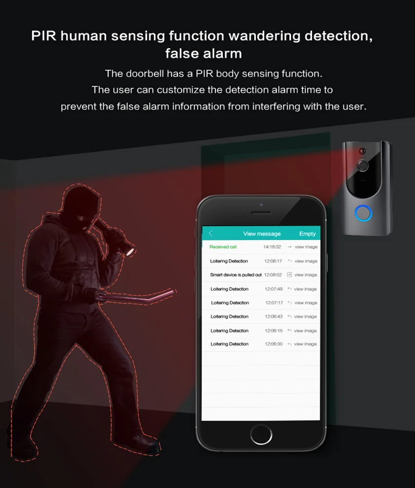 RTS ring doorbell pro door intercom wifi video OEM&ODM smart night vision 1080P chime bell