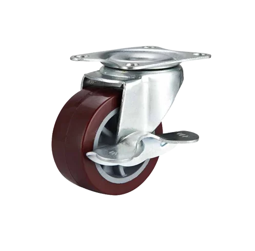 the light duty 50*20/65*25/75*25 that you can choose the size of the wheel with PP/PU/TPR/PVC material for the trolley cart