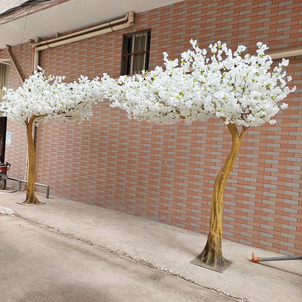 3m High Sakura Tree Flower Tree Artificial White Cherry Blossom Tree For Home Wedding Restaurant Decoration