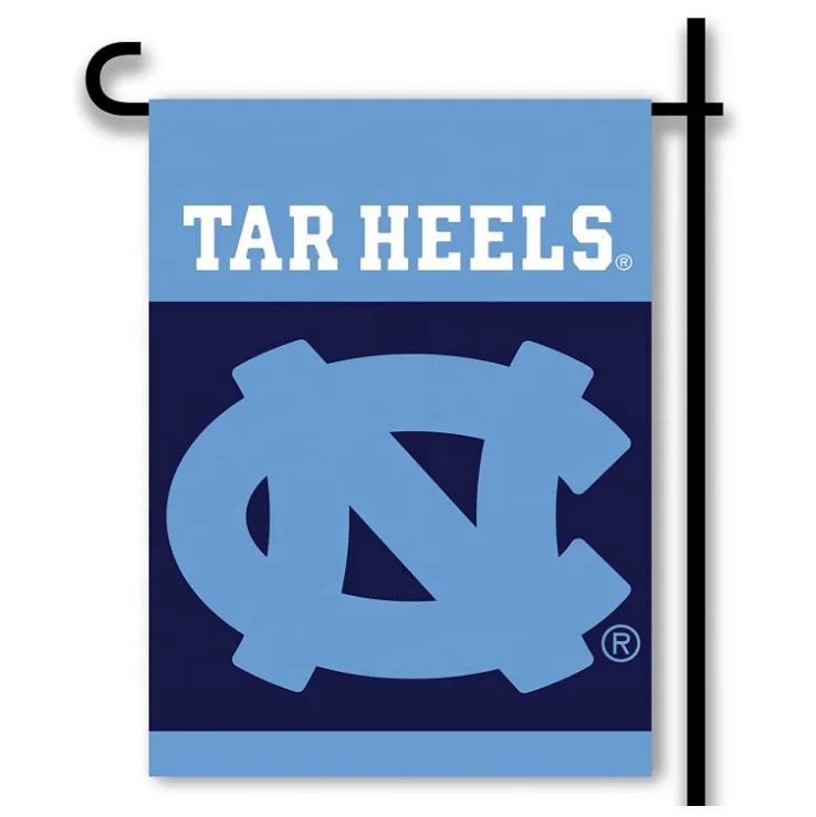Wholesale Customized 3 X 5ft NCAA North Carolina Tar Heels 2-Sided Garden Flag