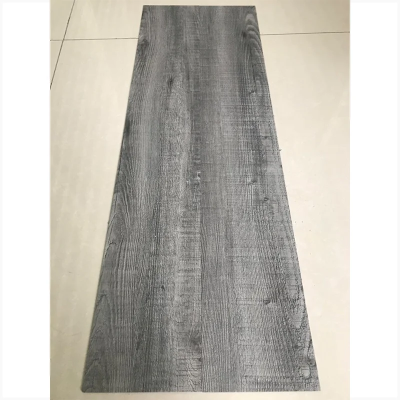 Bathroom moisture-proof embossed 150X920mm X4mm ethylene based recycled material PVC click floor SPC click floor
