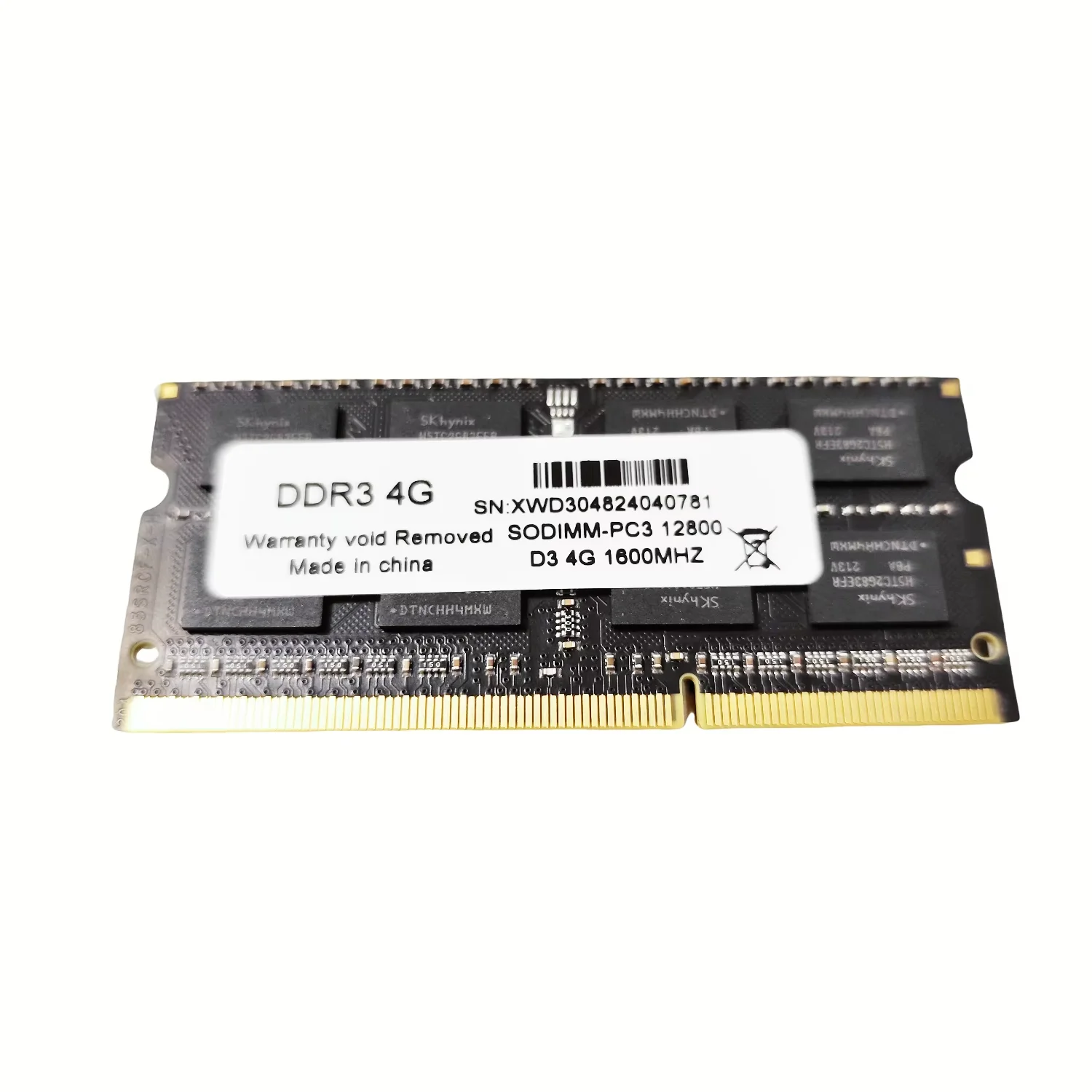 Laptop DDR3 4GB Memory  PC3L 12800 1600MHz 204 Pin Memory Module 4GB Ram Laptop DDR4