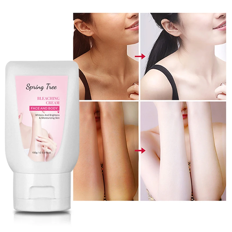 Private label natural formula organic dark skin bleaching whitening skin cream